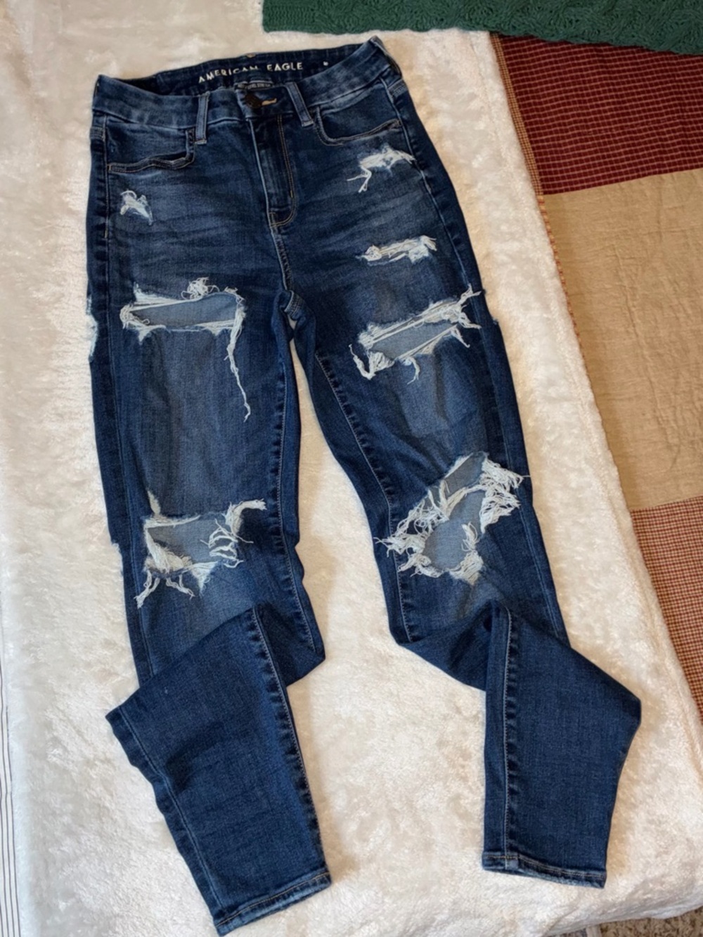 Distressed American Eagle Jeans